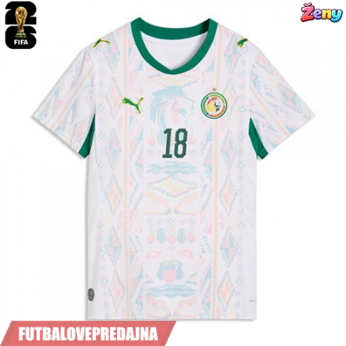 Lacne Ženy Futbalové dres Senegal Ismaila Sarr #18 MS 2026 Krátky Rukáv - Domáci